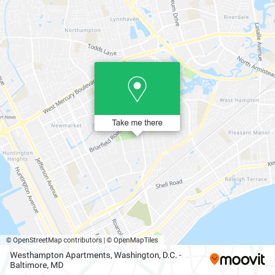 Mapa de Westhampton Apartments
