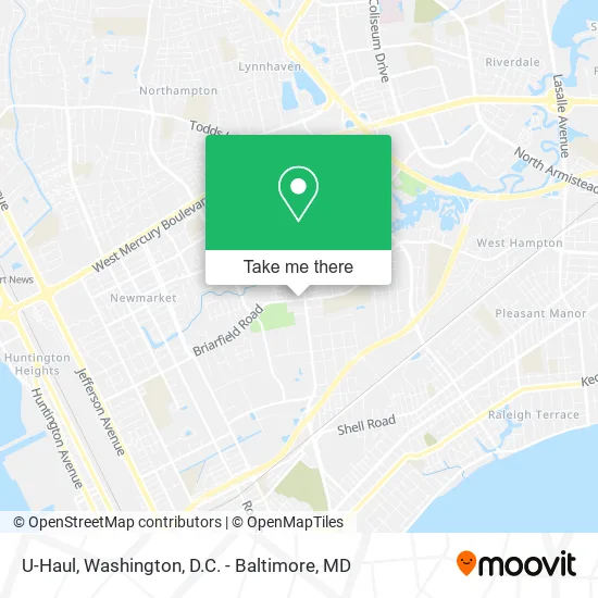 U-Haul map