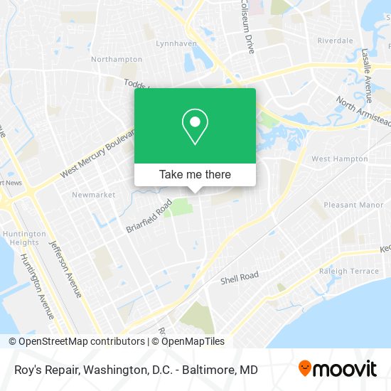 Roy's Repair map