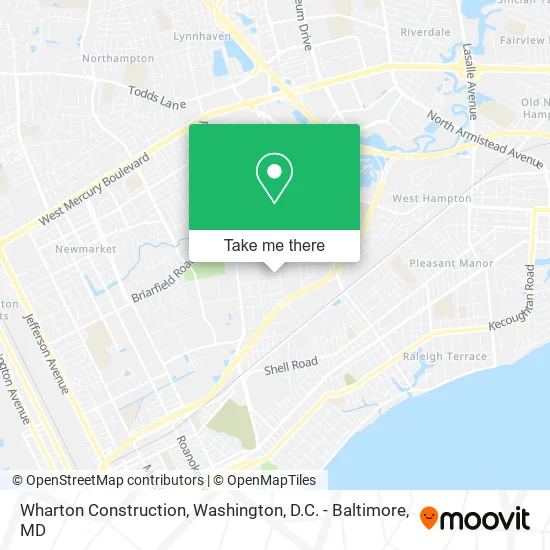 Wharton Construction map