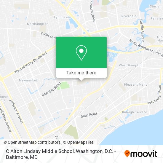 C Alton Lindsay Middle School map