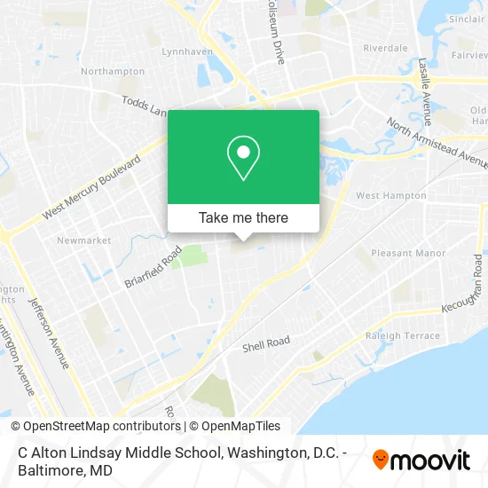 C Alton Lindsay Middle School map