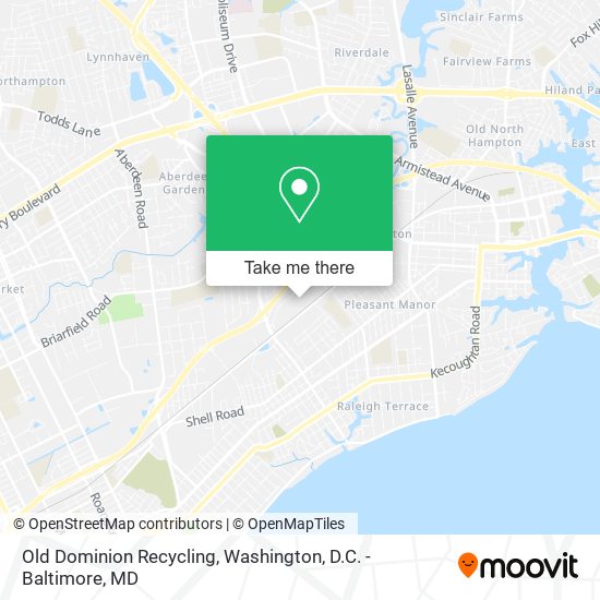 Old Dominion Recycling map