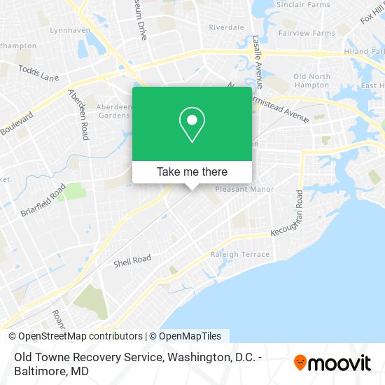 Old Towne Recovery Service map