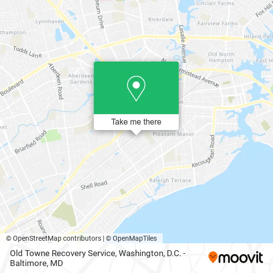 Old Towne Recovery Service map