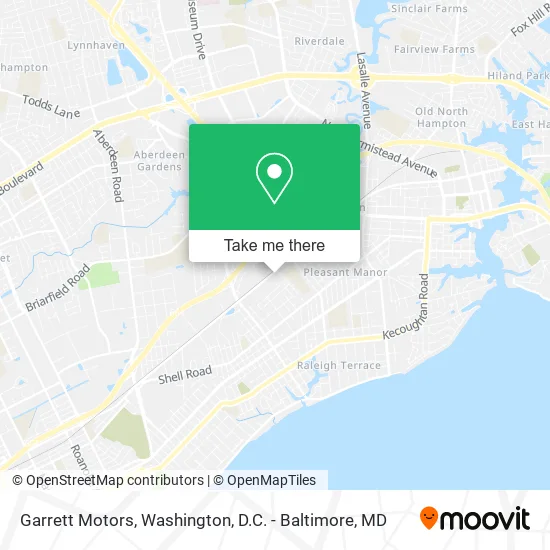 Garrett Motors map