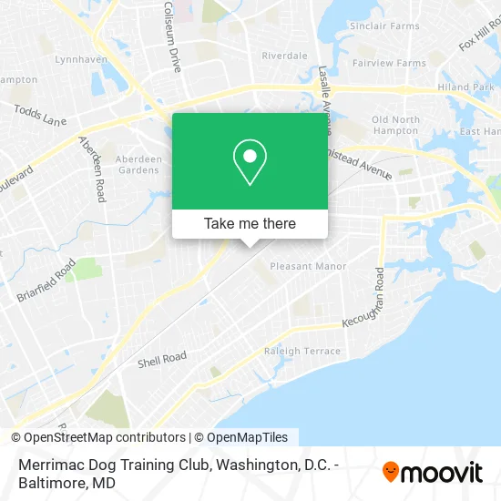 Merrimac Dog Training Club map