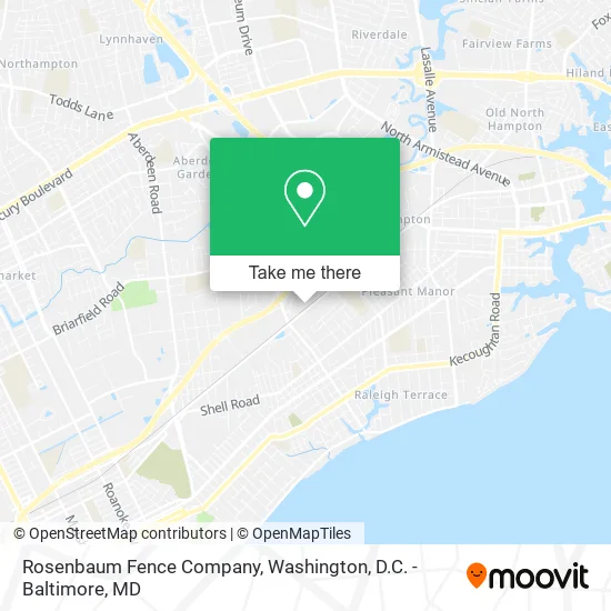 Rosenbaum Fence Company map