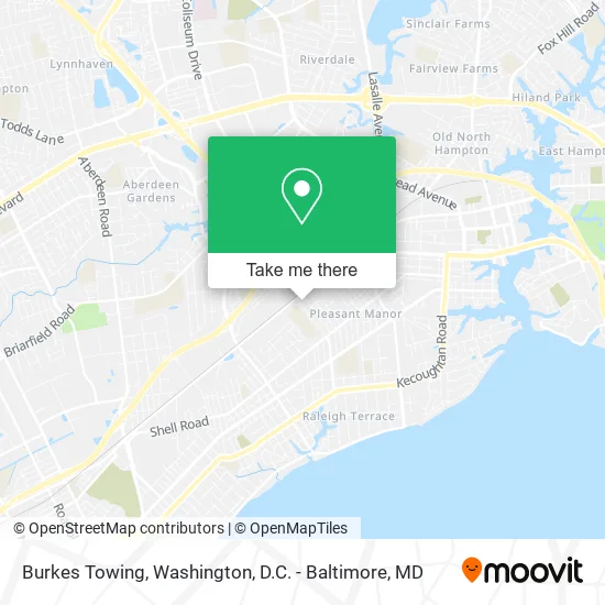 Burkes Towing map