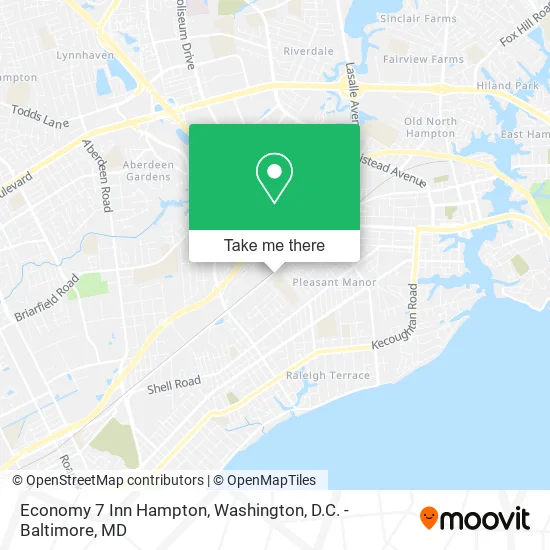 Economy 7 Inn Hampton map