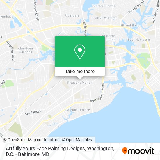 Mapa de Artfully Yours Face Painting Designs