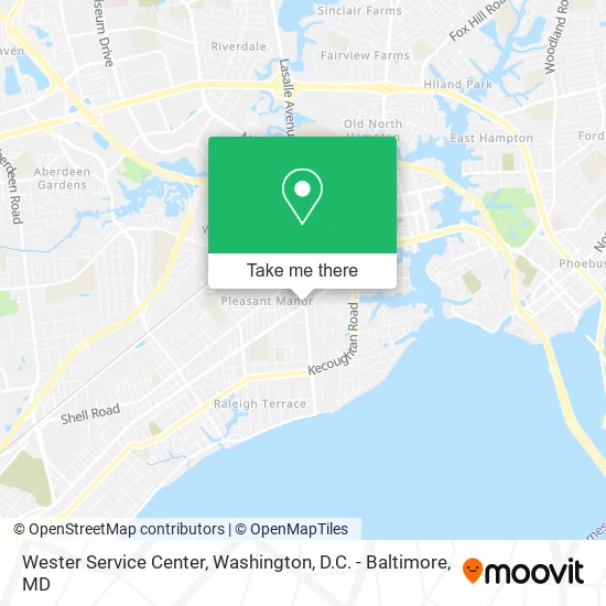 Wester Service Center map