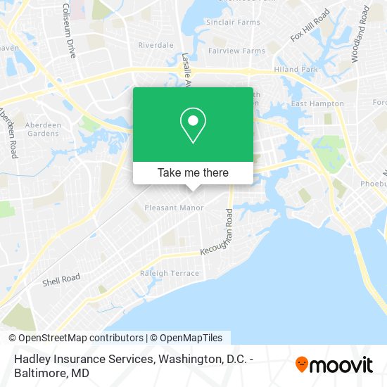 Hadley Insurance Services map