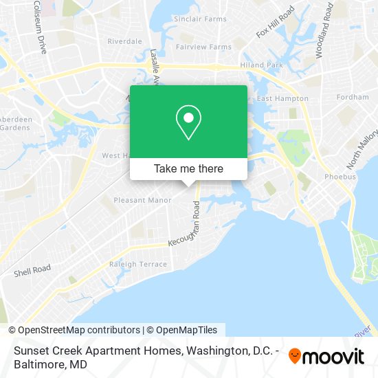 Sunset Creek Apartment Homes map