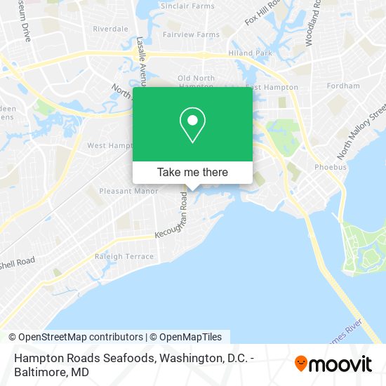 Hampton Roads Seafoods map