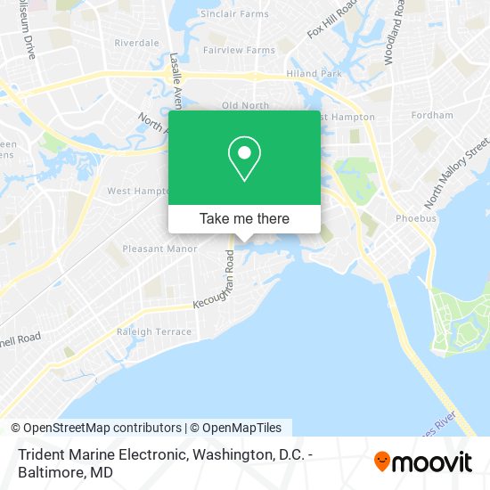 Mapa de Trident Marine Electronic