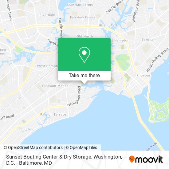 Mapa de Sunset Boating Center & Dry Storage