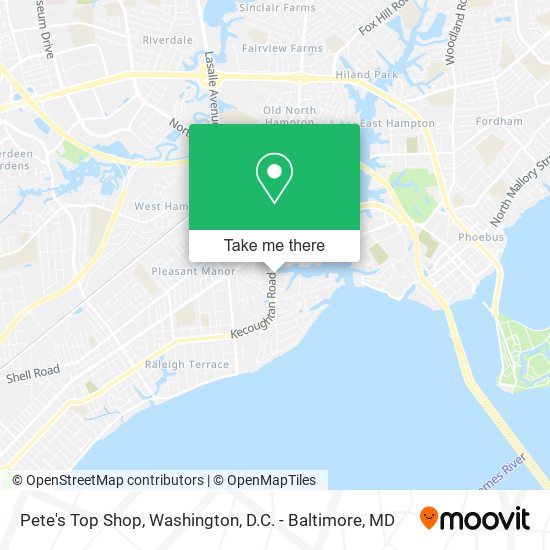 Pete's Top Shop map