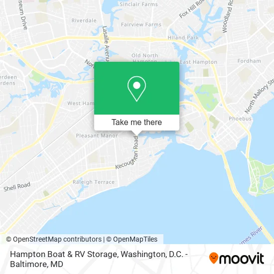 Hampton Boat & RV Storage map