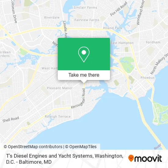 T's Diesel Engines and Yacht Systems map