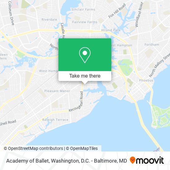 Academy of Ballet map