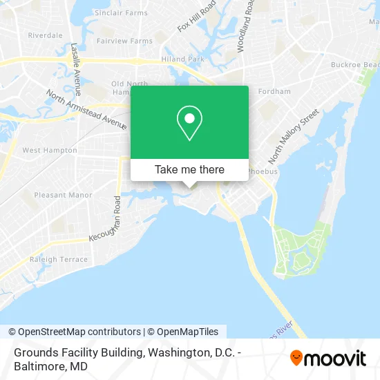 Grounds Facility Building map
