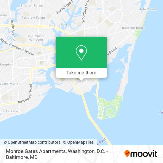 Mapa de Monroe Gates Apartments