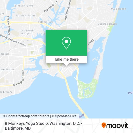 8 Monkeys Yoga Studio map