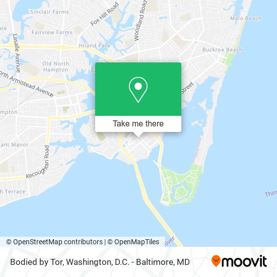 Bodied by Tor map