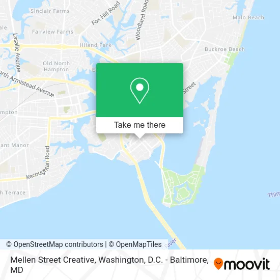 Mellen Street Creative map