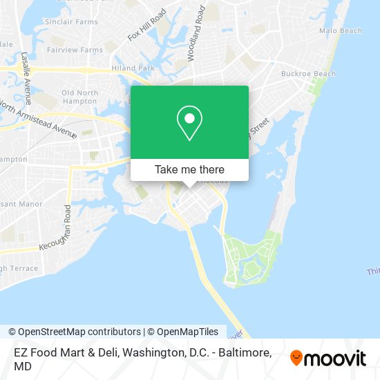 Mapa de EZ Food Mart & Deli