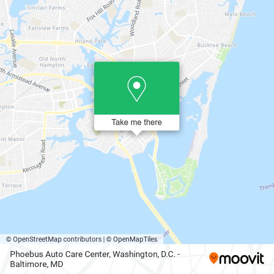 Phoebus Auto Care Center map