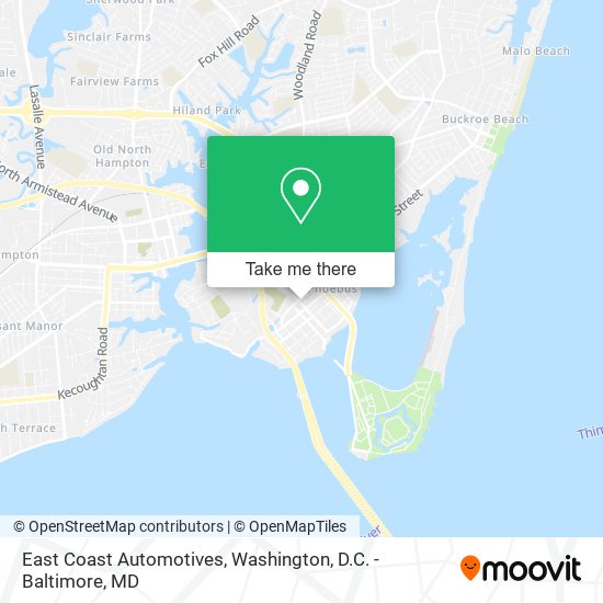 Mapa de East Coast Automotives