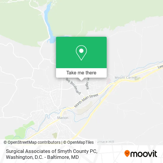 Surgical Associates of Smyth County PC map