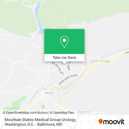 Mountain States Medical Group Urology map