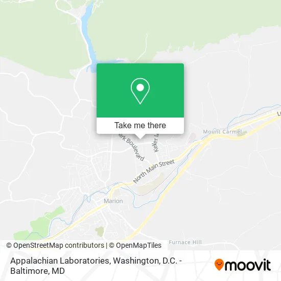 Appalachian Laboratories map