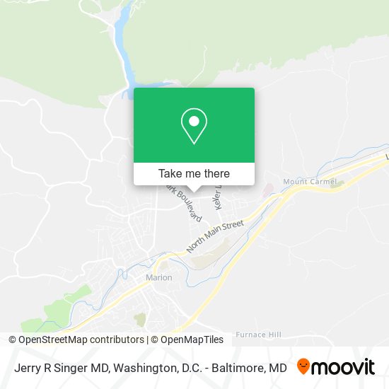 Jerry R Singer MD map