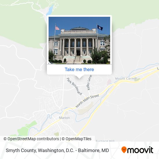 Smyth County map