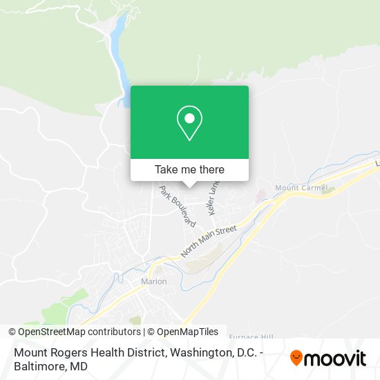 Mount Rogers Health District map