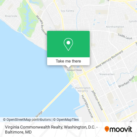 Virginia Commonwealth Realty map