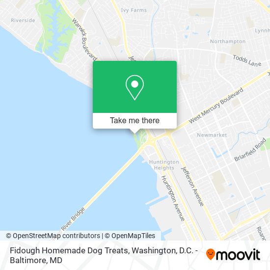 Fidough Homemade Dog Treats map