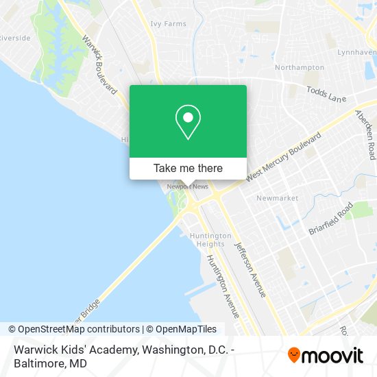 Mapa de Warwick Kids' Academy