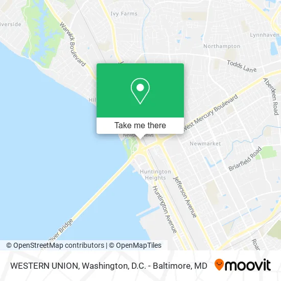 WESTERN UNION map