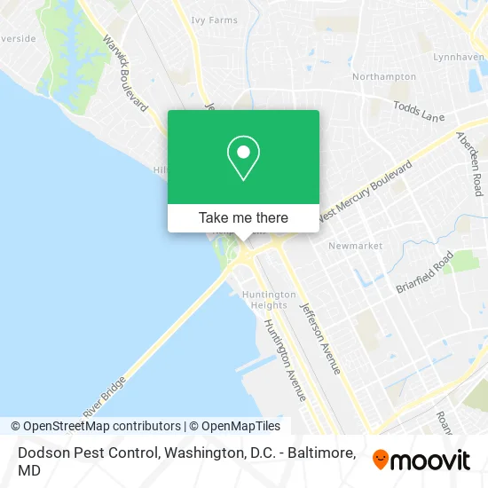 Dodson Pest Control map