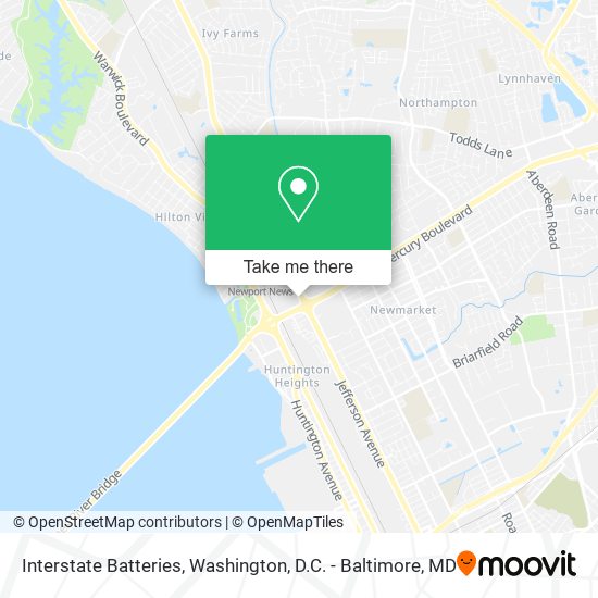Interstate Batteries map