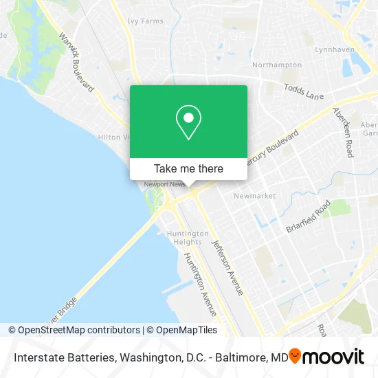 Interstate Batteries map