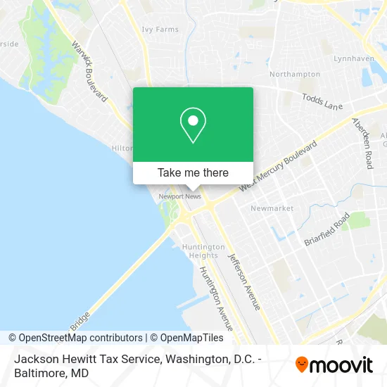 Jackson Hewitt Tax Service map