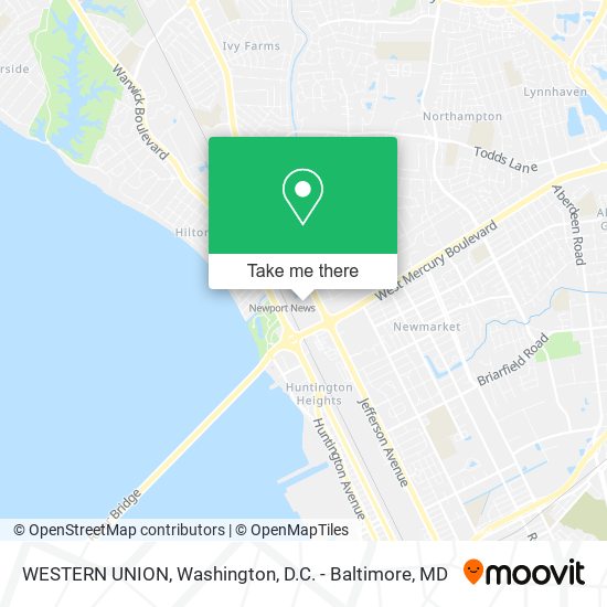 WESTERN UNION map