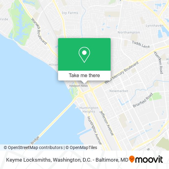 Mapa de Keyme Locksmiths