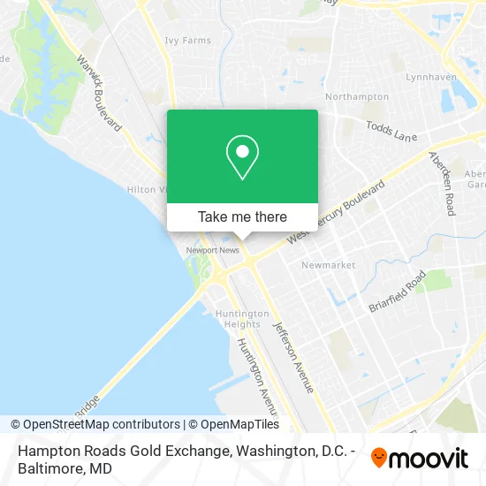 Mapa de Hampton Roads Gold Exchange